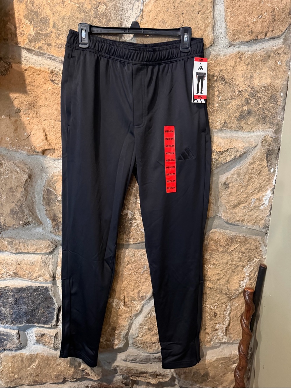 adidas Black Men's Athletic Joggers with Subtle Logo